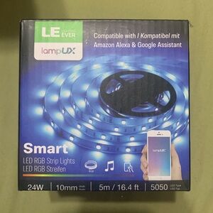 NIB Smart LED RGB Strip Lights 5m/16.4ft